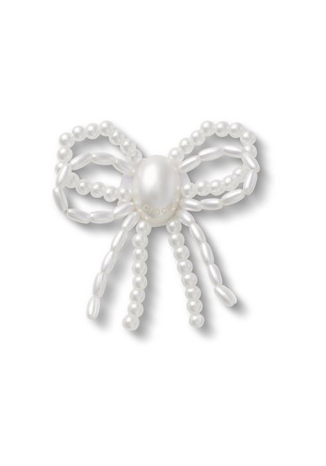 Jibbitz Charms CROCS | 5437WHITE PEARL BEADED BOW